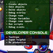 GameMaker Developer Console